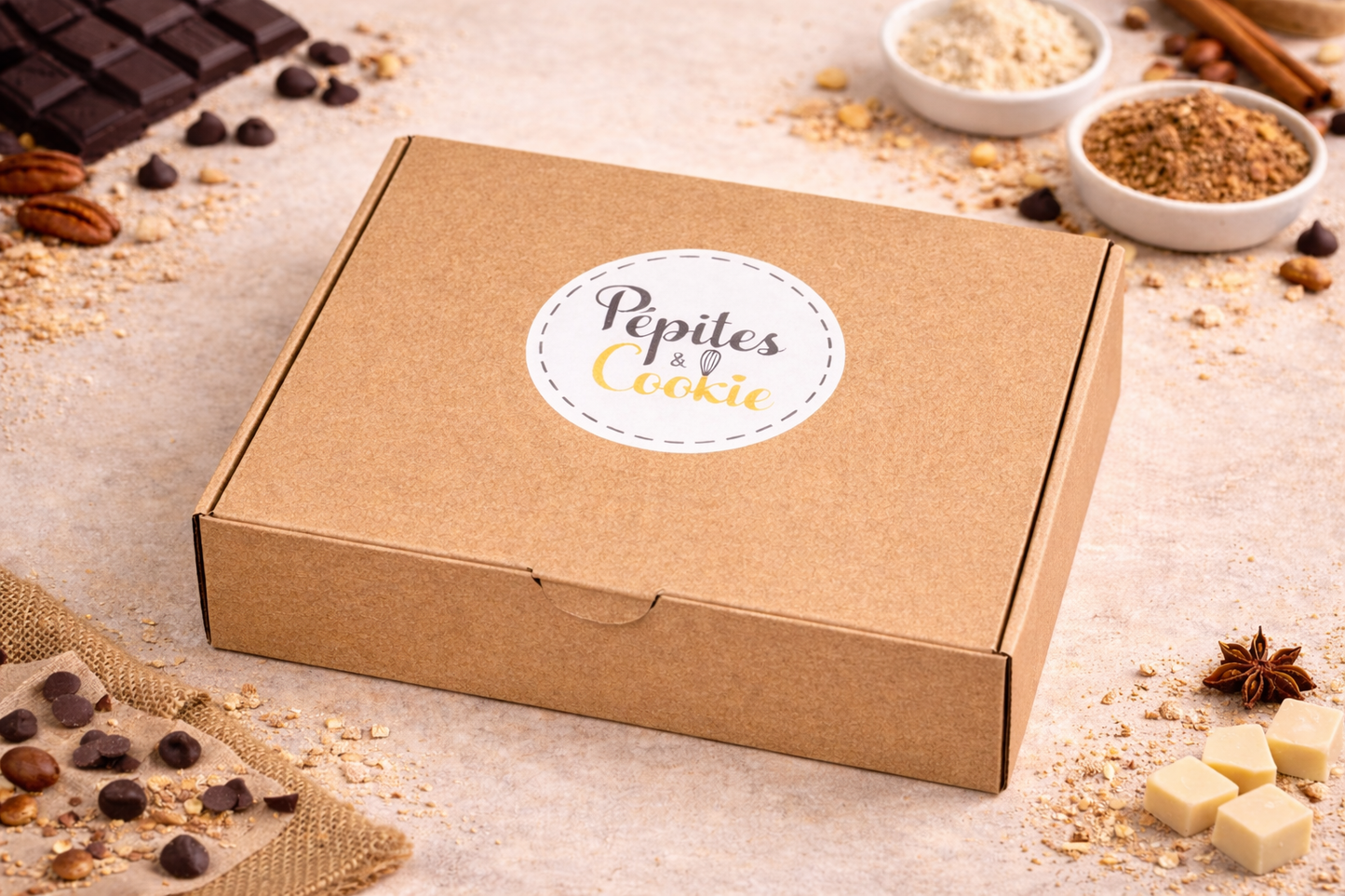 La box Pépite d'argent - 8 cookies