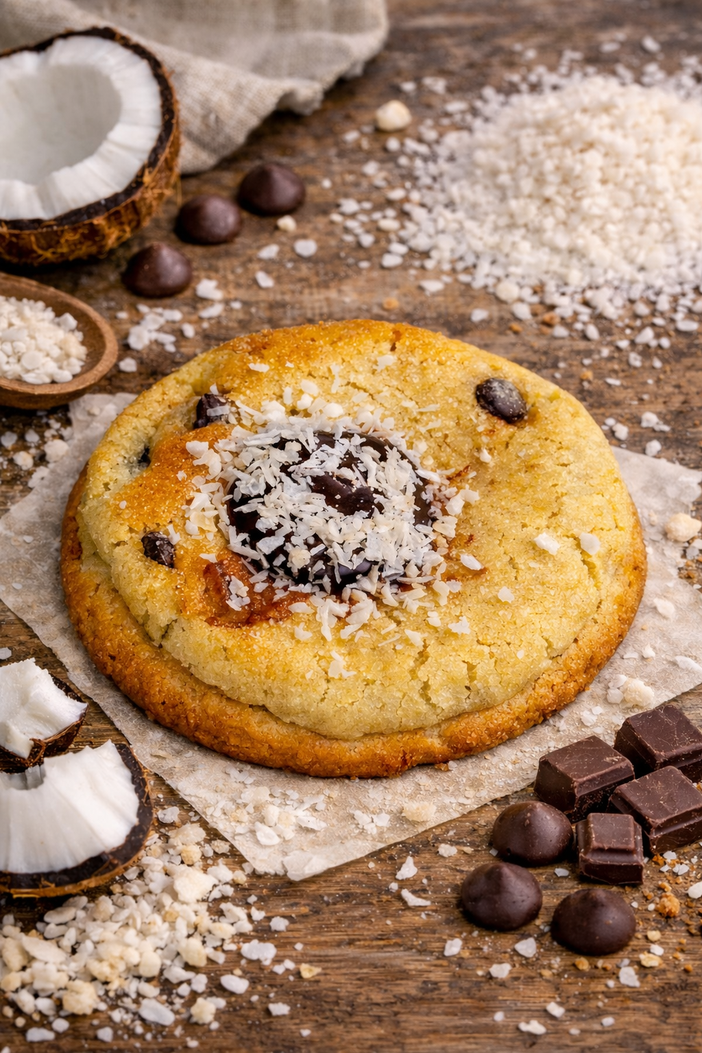 Cookie noix de coco & chocolat noir