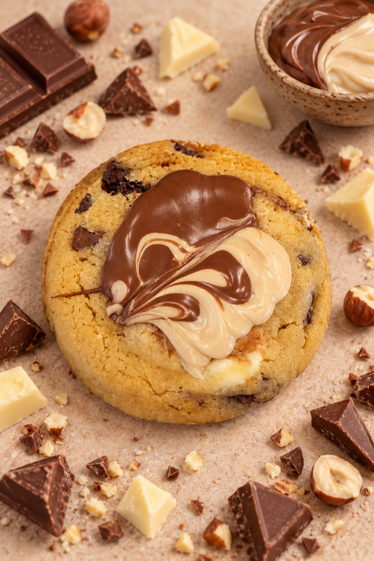 Cookie Mayra ( duo pate à tartiner chocolat et crème type "Bueno"